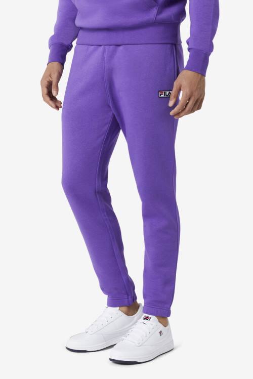 Purple Men's Fila Garin Jogger Pants | Fila158QR