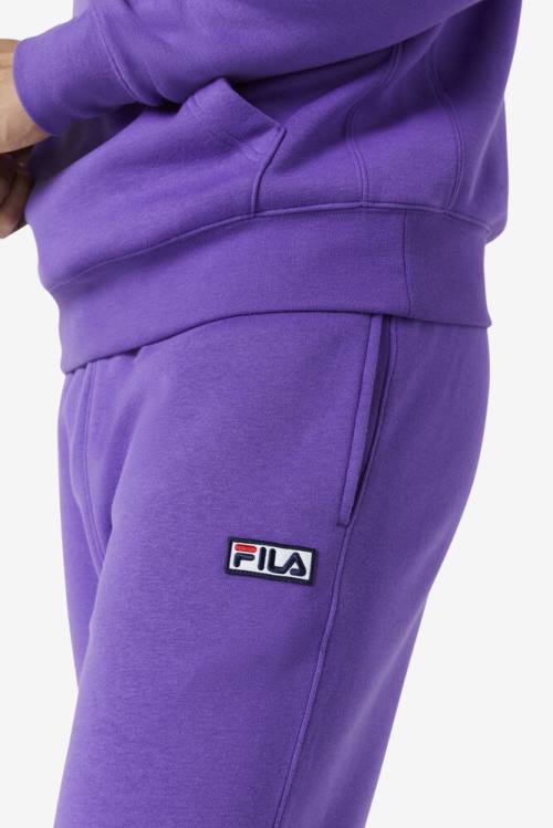 Purple Men's Fila Garin Jogger Pants | Fila158QR