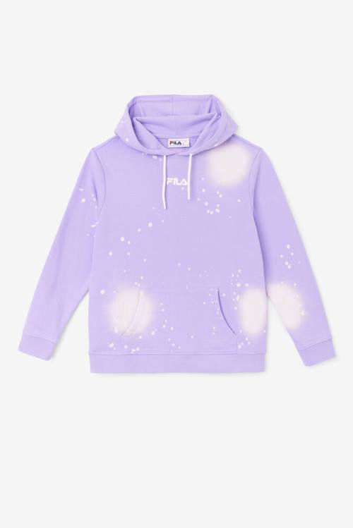 Purple Women\'s Fila Aerolynn Tie Dye Hoodie | Fila041CE