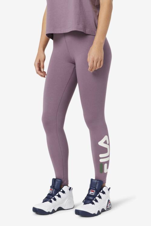 Purple Women's Fila Elora Leggings | Fila482QE