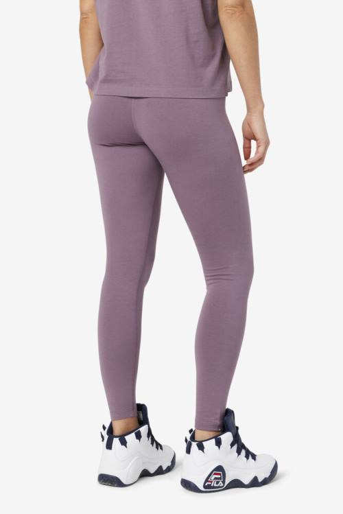 Purple Women's Fila Elora Leggings | Fila482QE