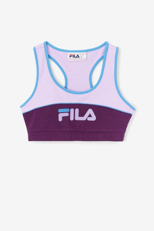 Purple Women\'s Fila Kairi Bra Sports Tops | Fila397AL