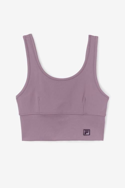 Purple Women\'s Fila Kora Bra Sports Tops | Fila518NE