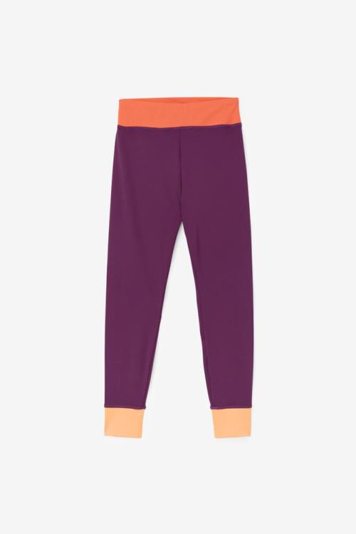 Purple Women\'s Fila Marnie Base Layer Leggings | Fila860HM