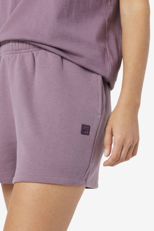 Purple Women's Fila Nalani Shorts | Fila065WM