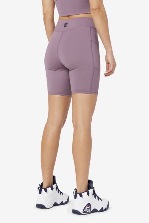 Purple Women's Fila Tiana Bike Shorts | Fila037BH