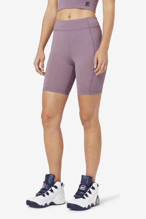 Purple Women's Fila Tiana Bike Shorts | Fila037BH