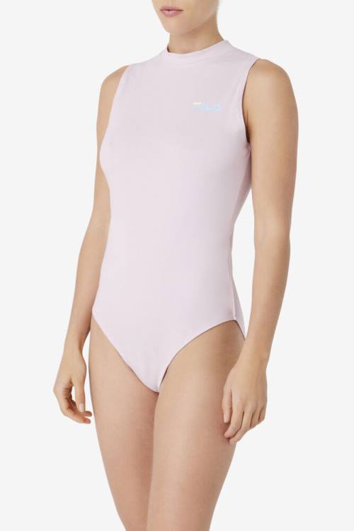 Purple Women's Fila Ximena Bodysuit | Fila083JR