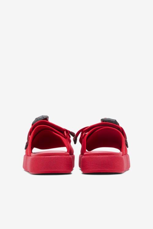 Red / Black Men's Fila Atlas Slides | Fila412MZ