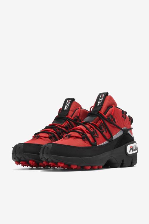 Red / Black Men's Fila Grant Hill 1 X Trailpacer Boots | Fila230HR