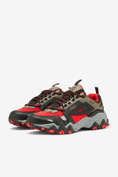 Red / Black Men's Fila Oakmont TR Sneakers | Fila531NH