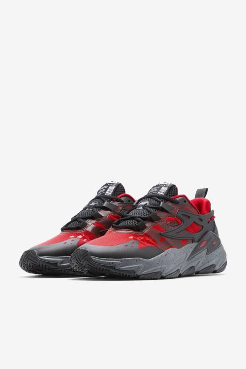 Red / Black Men's Fila Ray Tracer Evo Sneakers | Fila820HK