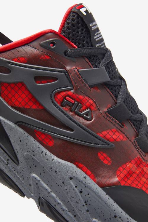 Red / Black Men's Fila Ray Tracer Evo Sneakers | Fila820HK