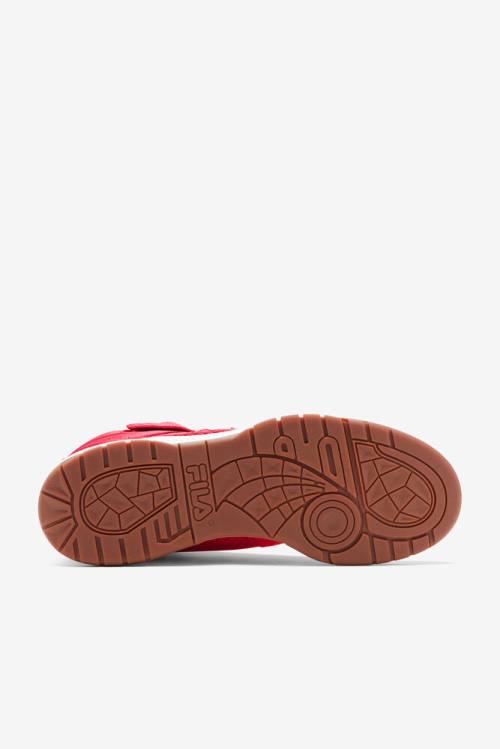 Red / Black Men's Fila Teratach 600 Mid Sneakers | Fila085BR