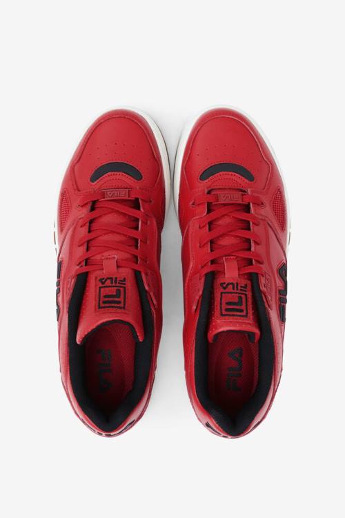 Red / Black Men's Fila Teratach 600 Sneakers | Fila593DP