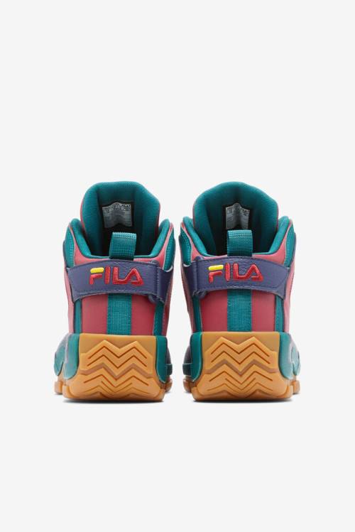 Red / Green Men's Fila Grant Hill 2 Sneakers | Fila510GK