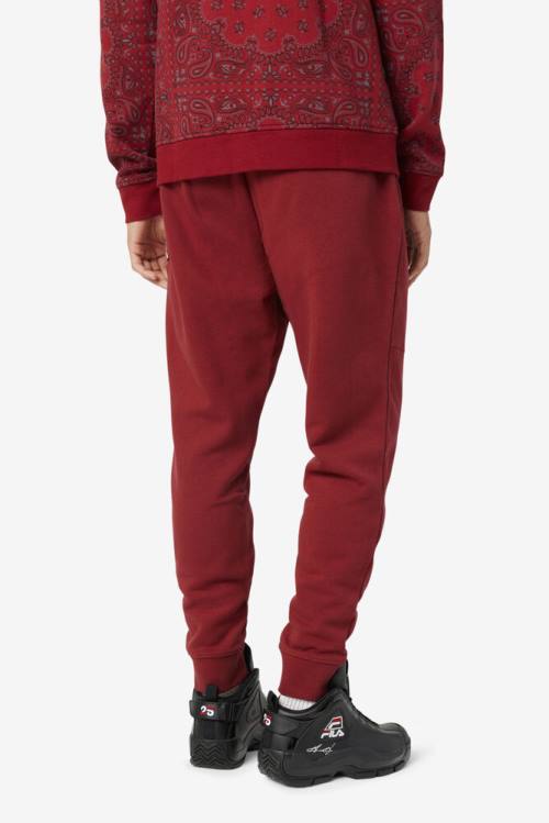 Red Men's Fila Canadice Jogger Pants | Fila642JW