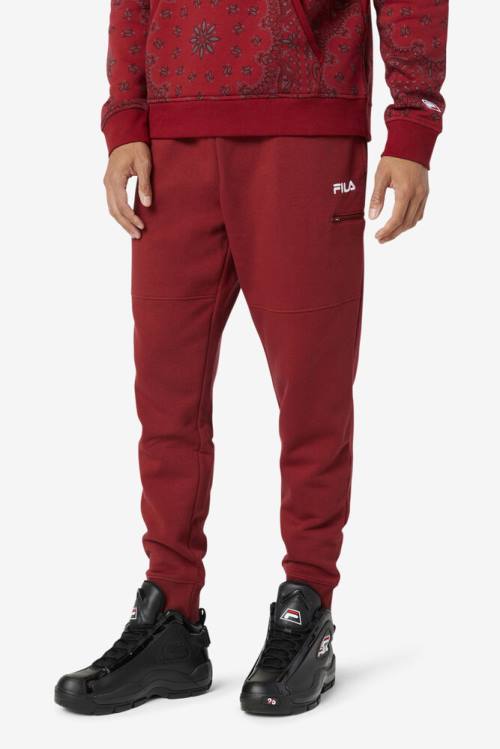 Red Men's Fila Canadice Jogger Pants | Fila642JW