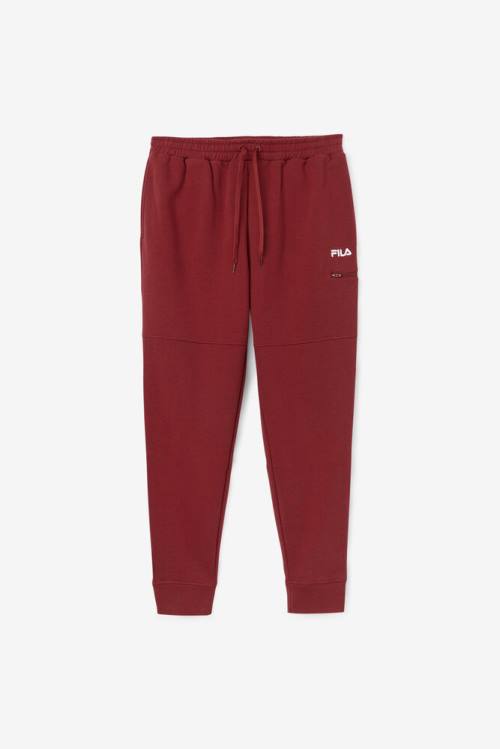 Red Men\'s Fila Canadice Jogger Pants | Fila642JW