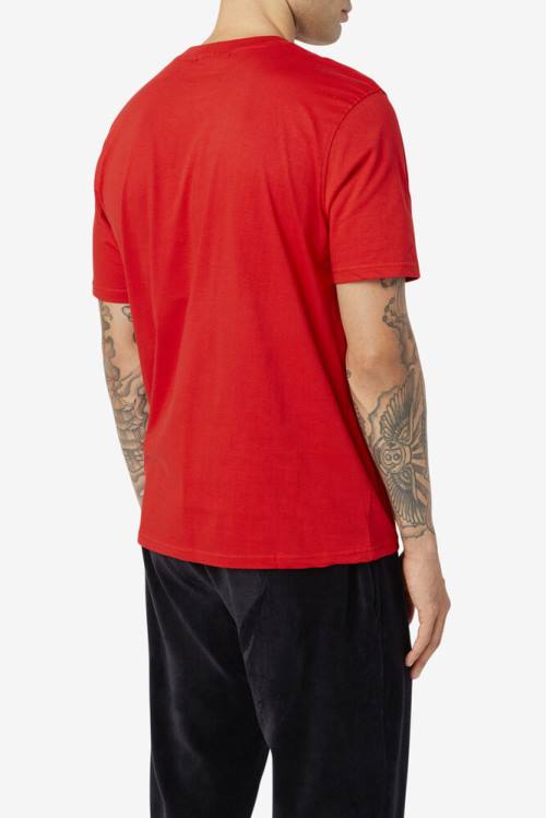 Red Men's Fila Eagle Tee T Shirts | Fila213OV