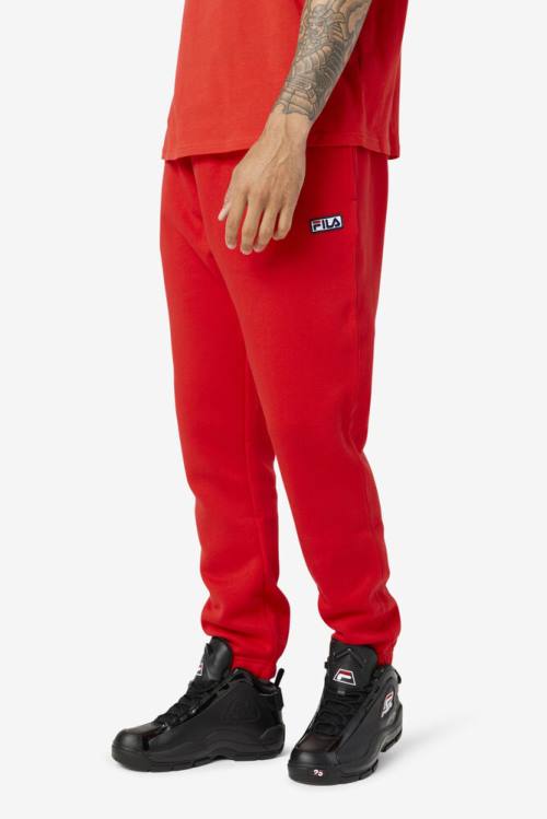 Red Men's Fila Garin Jogger Pants | Fila517WC