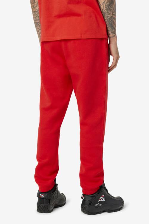 Red Men's Fila Garin Jogger Pants | Fila517WC