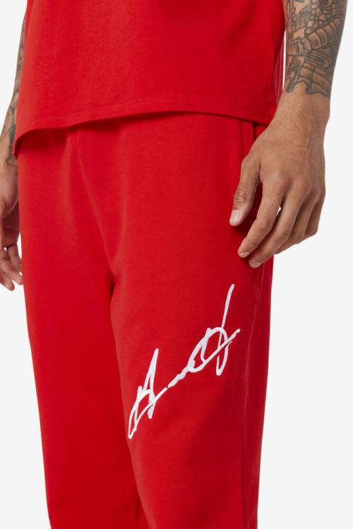 Red Men's Fila Grant Hill Orson Pants | Fila798GE