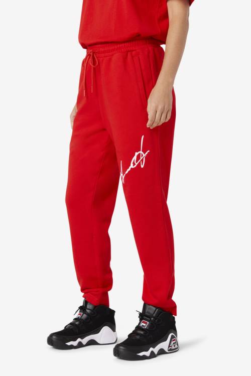 Red Men's Fila Grant Hill Orson Pants | Fila798GE