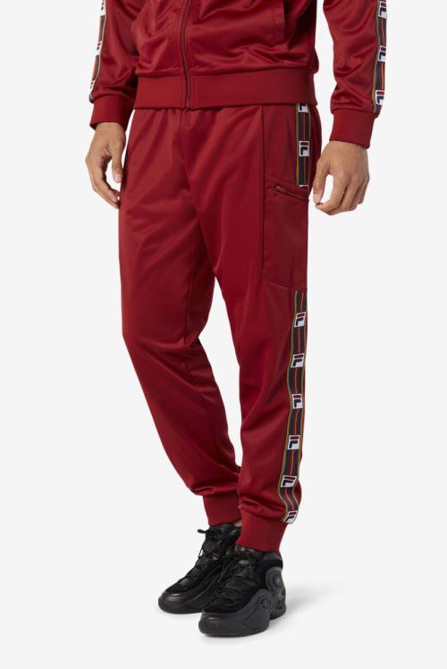 Red Men's Fila Jaxson Pants | Fila729LD