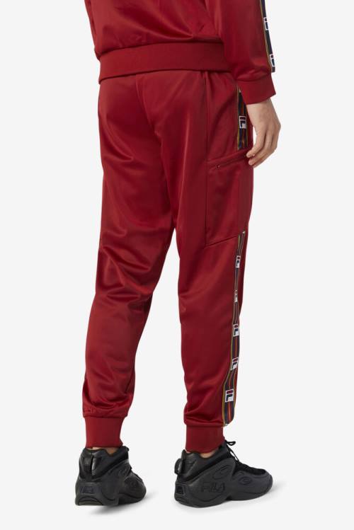 Red Men's Fila Jaxson Pants | Fila729LD