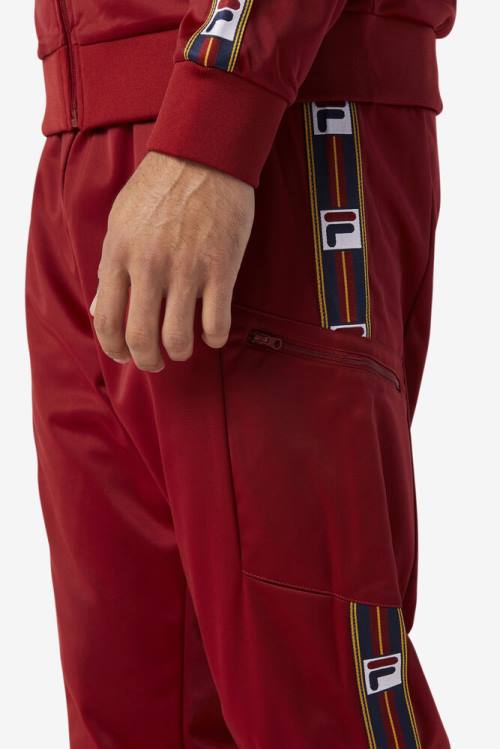 Red Men's Fila Jaxson Pants | Fila729LD