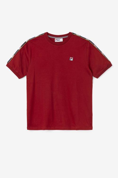 Red Men\'s Fila Oliver Tee T Shirts | Fila340WL