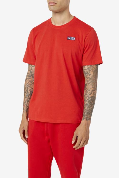 Red Men's Fila Skylar Tee T Shirts | Fila145RQ