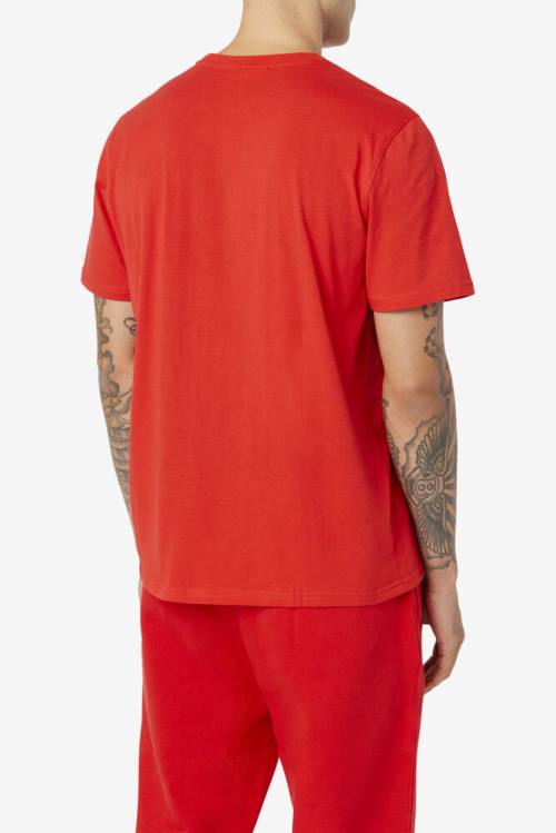 Red Men's Fila Skylar Tee T Shirts | Fila145RQ