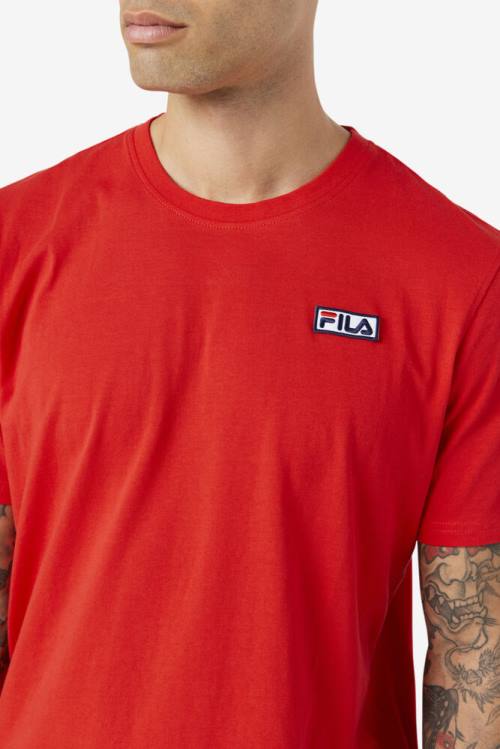 Red Men's Fila Skylar Tee T Shirts | Fila145RQ