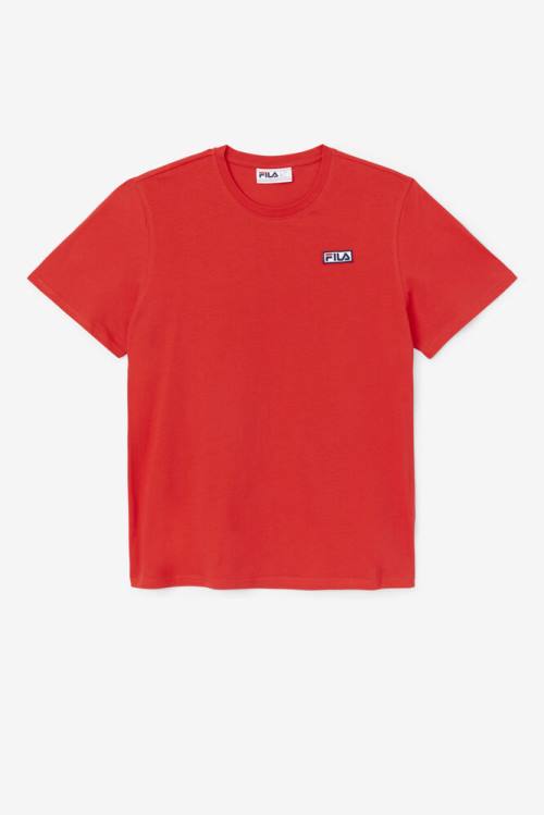 Red Men\'s Fila Skylar Tee T Shirts | Fila145RQ