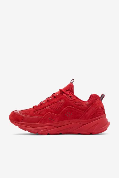 Red Men's Fila Trigate X Brooks Brothers Sneakers | Fila759EZ