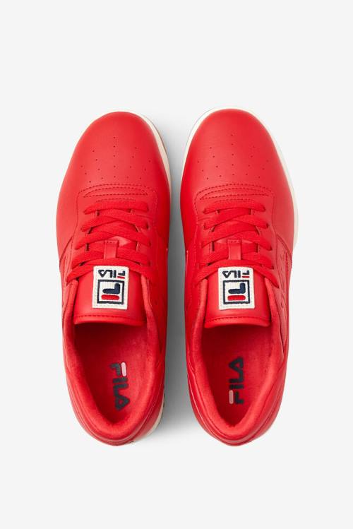 Red / Navy Men's Fila Original Fitness Sneakers | Fila946PE