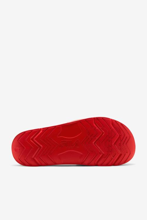 Red / Navy / White Men's Fila Drifter Slides | Fila290WO