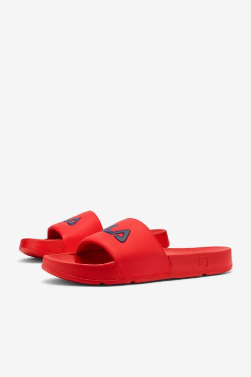 Red / Navy / White Men's Fila Drifter Slides | Fila290WO