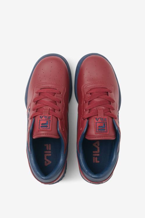 Red / Navy / White Men's Fila Original Fitness Sneakers | Fila421YC