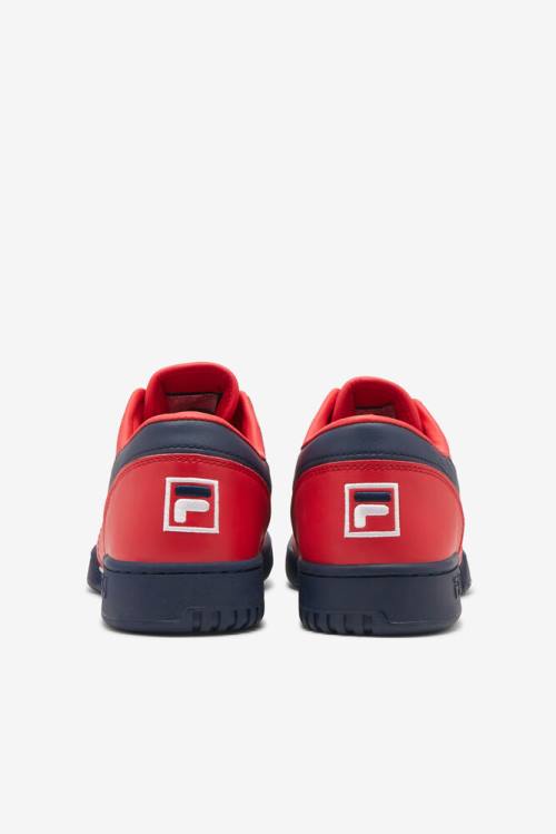 Red / Navy / White Men's Fila Original Fitness Sneakers | Fila638XA