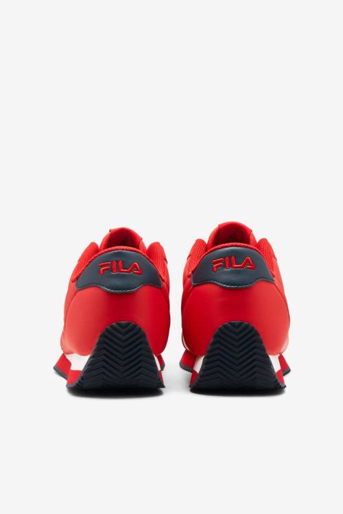 Red / Navy / White Men's Fila Province Sneakers | Fila935YU