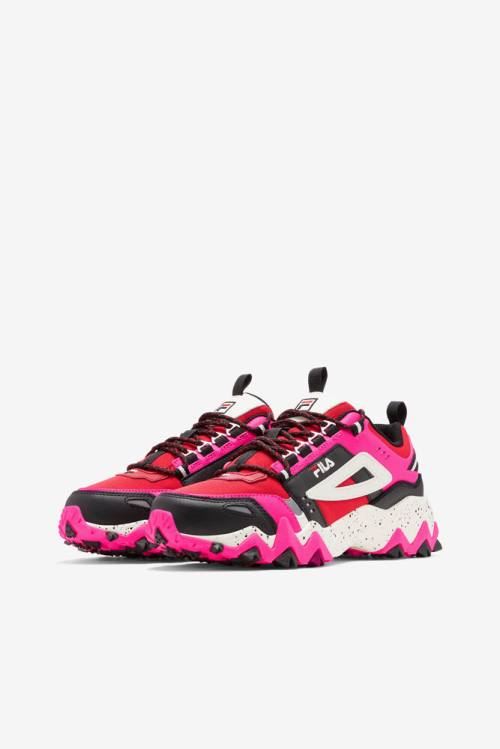 Red / Pink / Black Women's Fila Oakmont TR Sneakers | Fila630OV