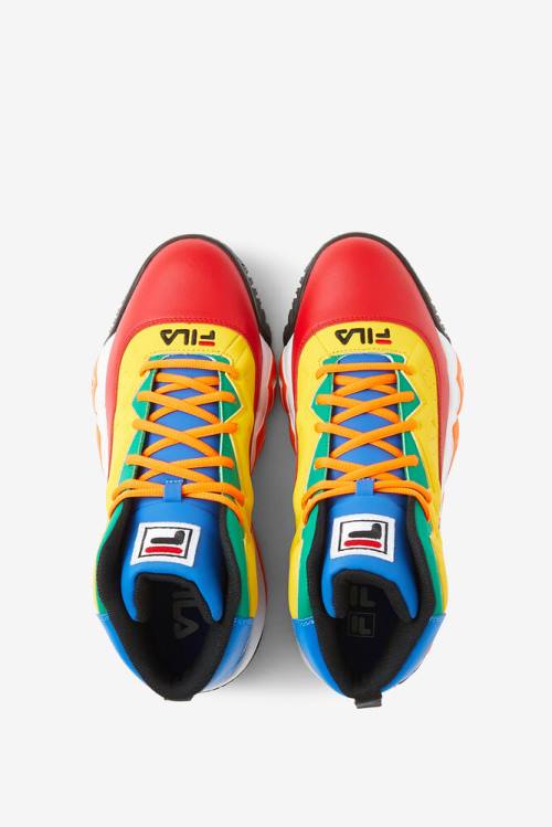 Red / Royal Blue / Lemon Men's Fila Mb Sneakers | Fila295NX