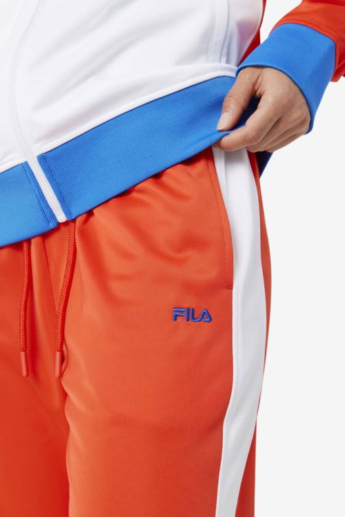 Red / White Men's Fila Dominican Republic Pants | Fila954YF