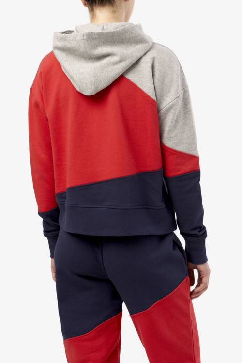 Red Women's Fila Adriana Hoodie | Fila237HR