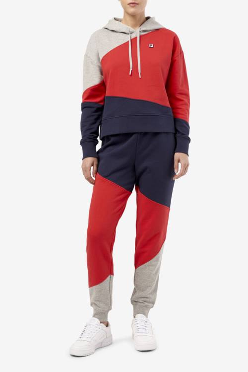 Red Women's Fila Adriana Hoodie | Fila237HR