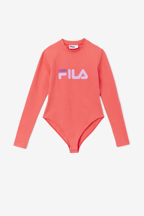 Red Women\'s Fila Chaya Bodysuit | Fila092JH