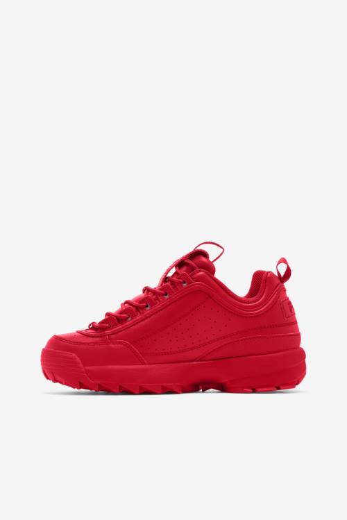 Red Women's Fila Disruptor 2 Premium Sneakers | Fila930ZS